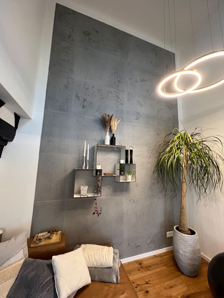 Foto zur Inspiration: Moderne Betonoptik im Wohnraum